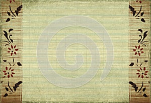 Flower and bamboo background