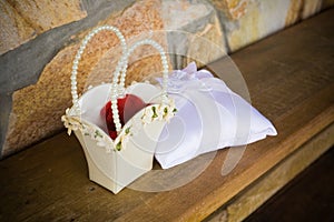 Flower Basket and Ring Pillow