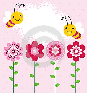 Flower and bee