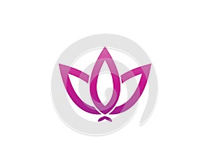 Flower beuty spa logo template