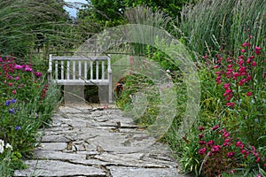 Flower Borders, Tintinhull Garden, Somerset, England, UK