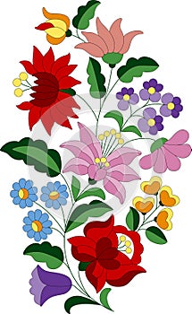 Flower bouquet embroidery pattern 2