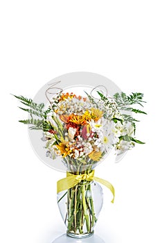 Flower Bouquet in Glass vase