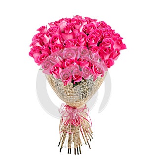 Flower bouquet of 50 pink roses