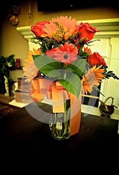 Flower bouquet vase