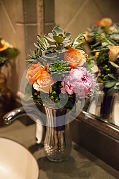 Flower bouquet in vase