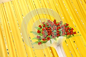 Flower bouquet for wedding ceremony