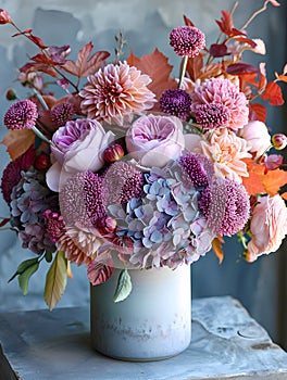 flower bouquets in vibrant colours