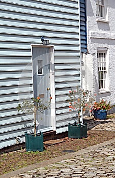 Flower boxes and mews cottages