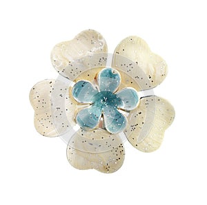 Flower brooches