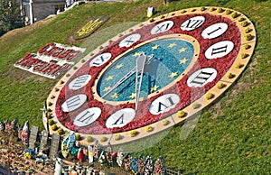 Flower clock in Kiev Ukraine