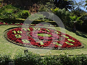 Flower clock located in ViÃÂ±a del Mar in Chile photo