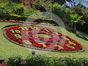 Flower clock located in ViÃÂ±a del Mar in Chile photo