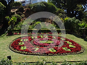 Flower clock located in ViÃÂ±a del Mar in Chile photo