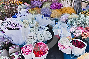 Flower colurful Flower market Kad Luang Chiang Mai