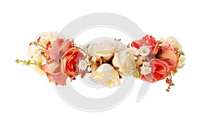 Flower Crown isolated on white background clipping path