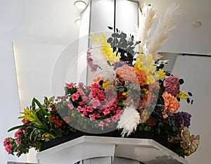 Flower decoration during famous Macy`s Annual Flower Show at the Macy`s Herald Square