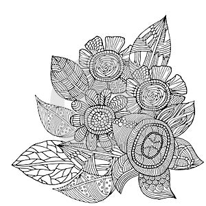 Flower decoration pattern