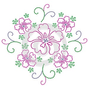 Flower design. Vector.
