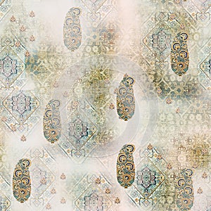 Flower digital print pattern background