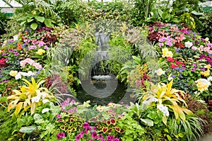 Flower display at Butchart Gardens