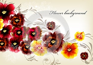 Flower elegant background