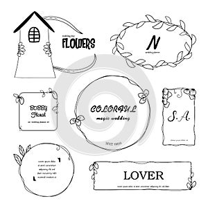 Flower euphemistic Logos Template