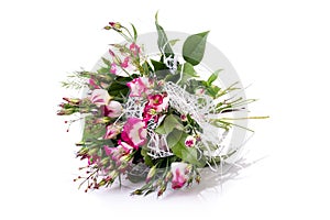 Flower eustoma bouquet arrangement centerpiece