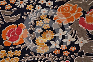 Flower fabric texture