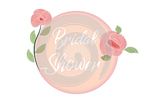 Flower Frame invitation greetings card watercolor vector design