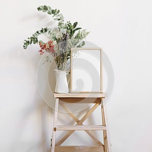 flower frame stool. High quality photo