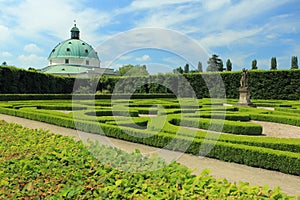 Flower garden in Kromeriz