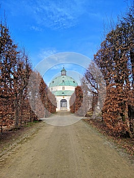 Flower garden in Kromeriz, Czech Republic