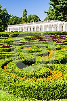 Flower garden of Kromeriz Palace, Czech Republic