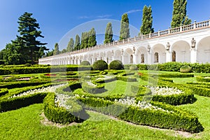 Flower garden of Kromeriz Palace, Czech Republic