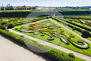 Flower garden of Kromeriz Palace, Czech Republic