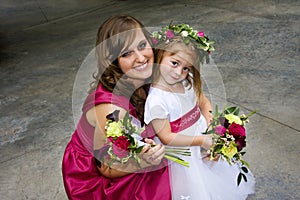 Flower Girl and Bridesmaid