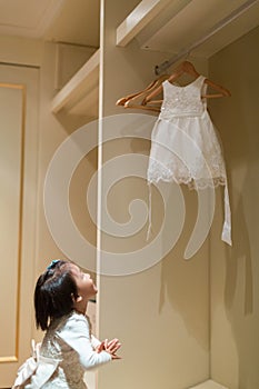 Flower girl and her dress