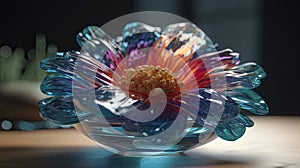 flower in a glass Ai generative