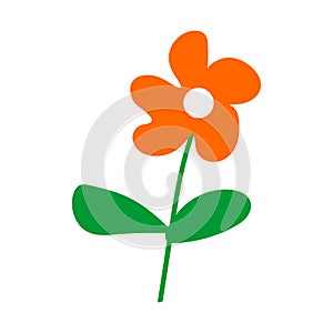 Flower graphic design. Vector hand drawn flowers.