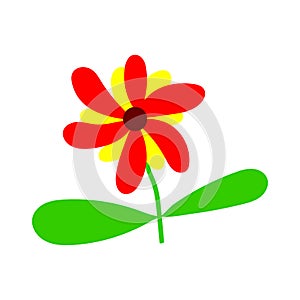 Flower graphic design. Vector hand drawn flowers.