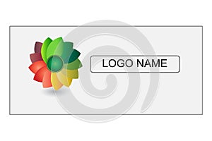 Flower of Happiness Illustration Nature LOGO