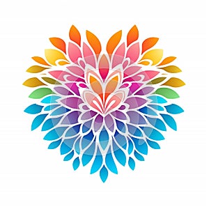 Flower heart logo