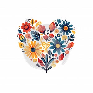 Flower heart logo