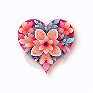 Flower heart logo