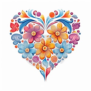 Flower heart logo