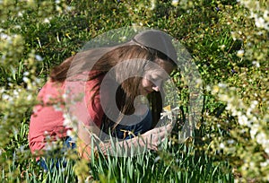 Flower in Her Fairy Garden