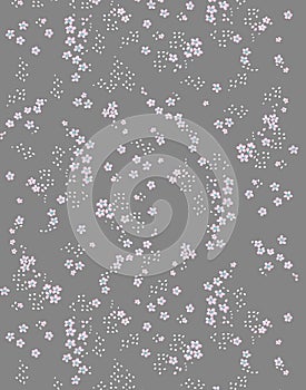 Flower Illustration pattern in simple background