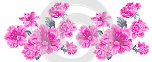 Flower Illustration pattern in simple background