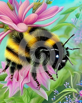 Flower infused bumblebee